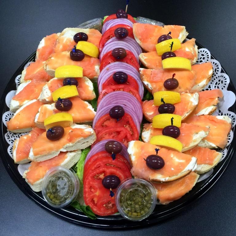 bagels and lox platters